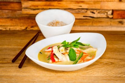Poulet curry vert