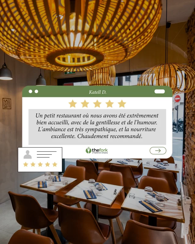 Un petit restaurant où nous avons été extrêmement bien accueilli, avec de la gentillesse et de l’humour. L’ambiance est très sympathique, et la nourriture excellente. Chaudement recommandé.